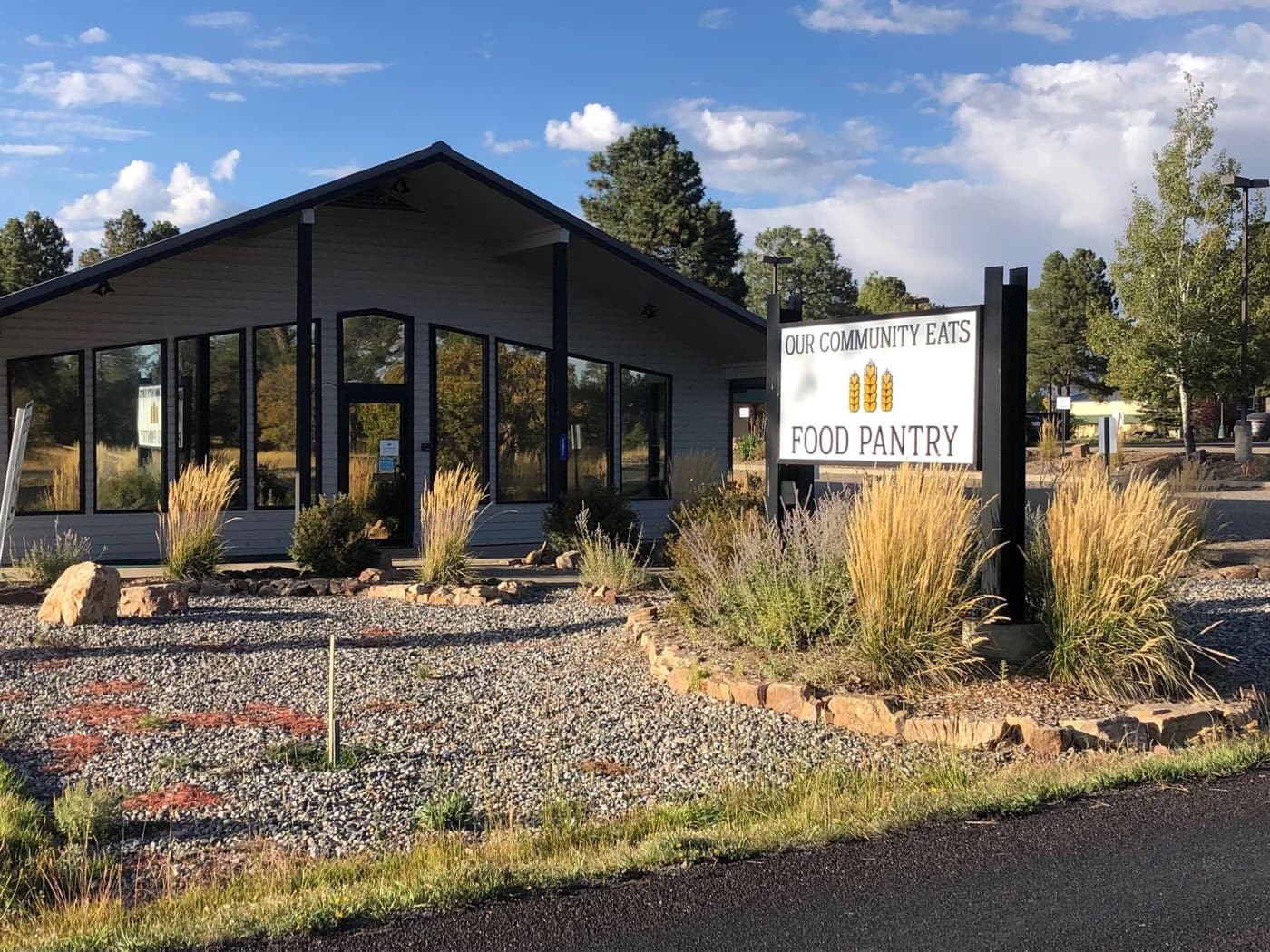 The Our Community Eats food pantry building in Pagosa Springs